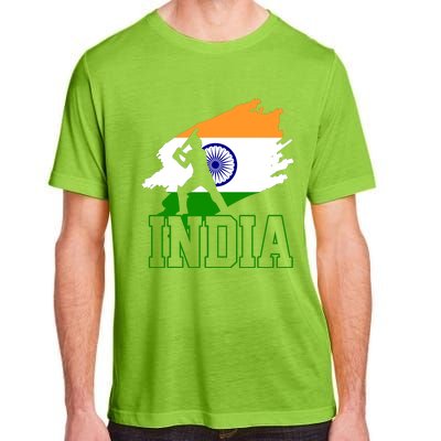 Cricket India Flag Patriotic Player Coach Gift Adult ChromaSoft Performance T-Shirt