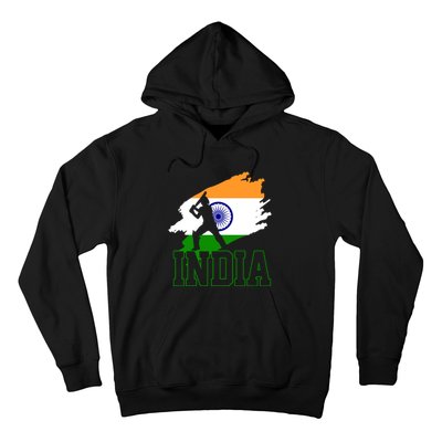 Cricket India Flag Patriotic Player Coach Gift Hoodie