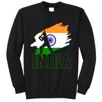 Cricket India Flag Patriotic Player Coach Gift Sweatshirt