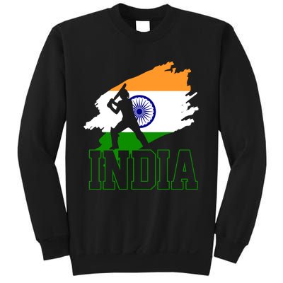 Cricket India Flag Patriotic Player Coach Gift Sweatshirt