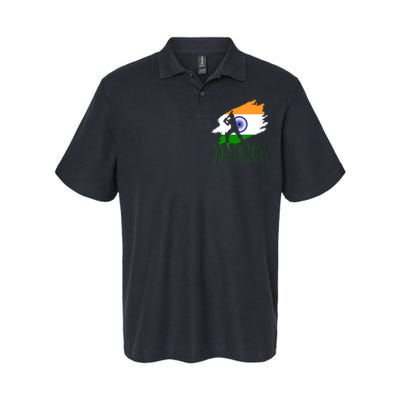 Cricket India Flag Patriotic Player Coach Gift Softstyle Adult Sport Polo