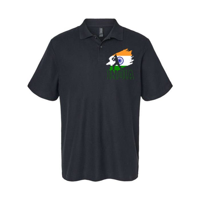 Cricket India Flag Patriotic Player Coach Gift Softstyle Adult Sport Polo