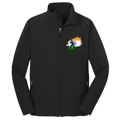 Cricket India Flag Patriotic Player Coach Gift Core Soft Shell Jacket