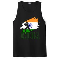 Cricket India Flag Patriotic Player Coach Gift PosiCharge Competitor Tank