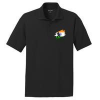 Cricket India Flag Patriotic Player Coach Gift PosiCharge RacerMesh Polo