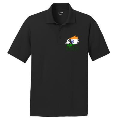 Cricket India Flag Patriotic Player Coach Gift PosiCharge RacerMesh Polo