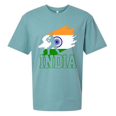 Cricket India Flag Patriotic Player Coach Gift Sueded Cloud Jersey T-Shirt