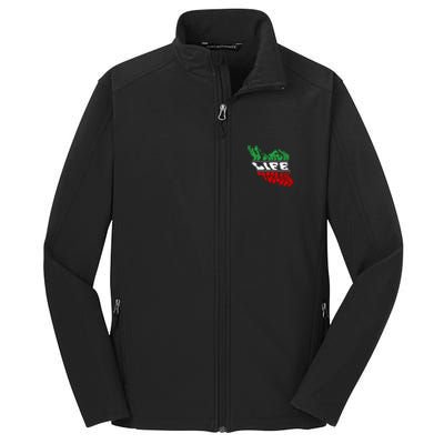 Cute Iranian Flag Of Iran Free Iran Life Freedom Gift Core Soft Shell Jacket