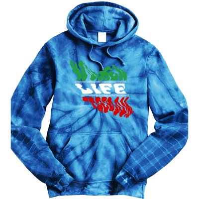 Cute Iranian Flag Of Iran Free Iran Life Freedom Gift Tie Dye Hoodie