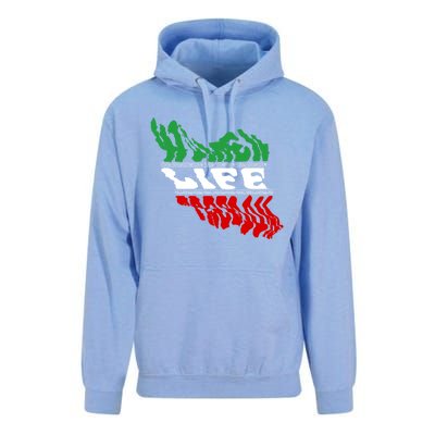 Cute Iranian Flag Of Iran Free Iran Life Freedom Gift Unisex Surf Hoodie