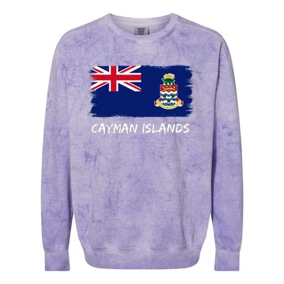 Cayman Islands Flag Colorblast Crewneck Sweatshirt