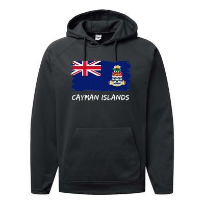 Cayman Islands Flag Performance Fleece Hoodie