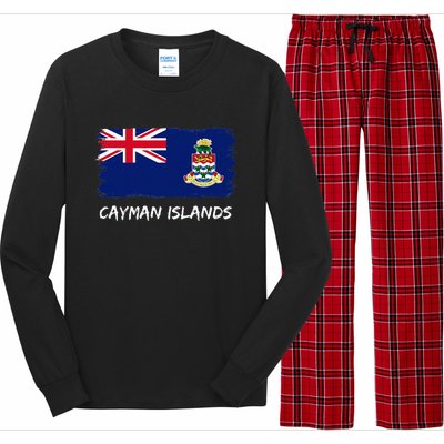 Cayman Islands Flag Long Sleeve Pajama Set