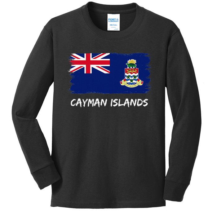 Cayman Islands Flag Kids Long Sleeve Shirt