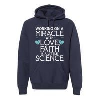 Cool IVF For  Wo Embryo Transfer Miracle Faith Science Premium Hoodie