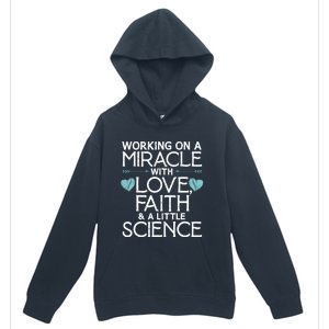 Cool IVF For  Wo Embryo Transfer Miracle Faith Science Urban Pullover Hoodie