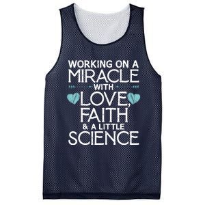 Cool IVF For  Wo Embryo Transfer Miracle Faith Science Mesh Reversible Basketball Jersey Tank