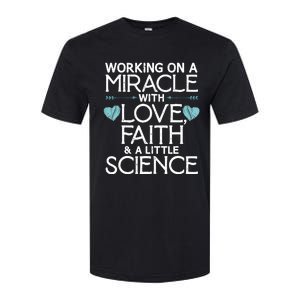 Cool IVF For  Wo Embryo Transfer Miracle Faith Science Softstyle CVC T-Shirt