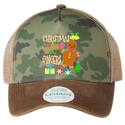 Christmas Is For Gingers Funny Redhead Gift Ginger Pride Gift Legacy Tie Dye Trucker Hat
