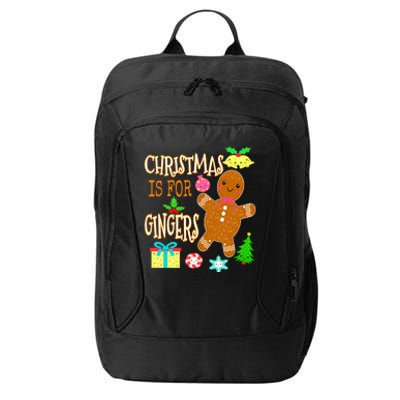 Christmas Is For Gingers Funny Redhead Gift Ginger Pride Gift City Backpack