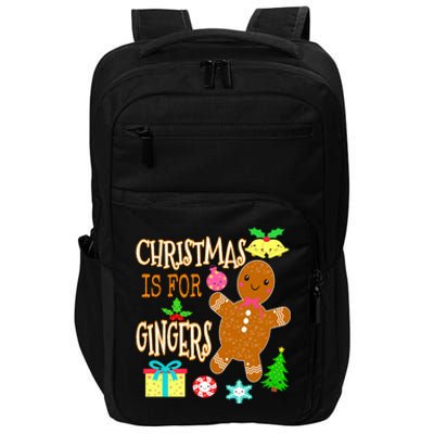 Christmas Is For Gingers Funny Redhead Gift Ginger Pride Gift Impact Tech Backpack