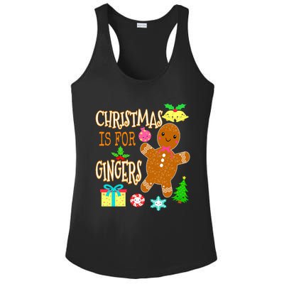 Christmas Is For Gingers Funny Redhead Gift Ginger Pride Gift Ladies PosiCharge Competitor Racerback Tank