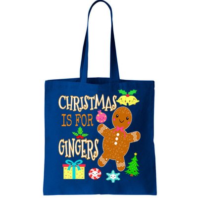 Christmas Is For Gingers Funny Redhead Gift Ginger Pride Gift Tote Bag