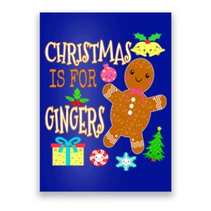 Christmas Is For Gingers Funny Redhead Gift Ginger Pride Gift Poster