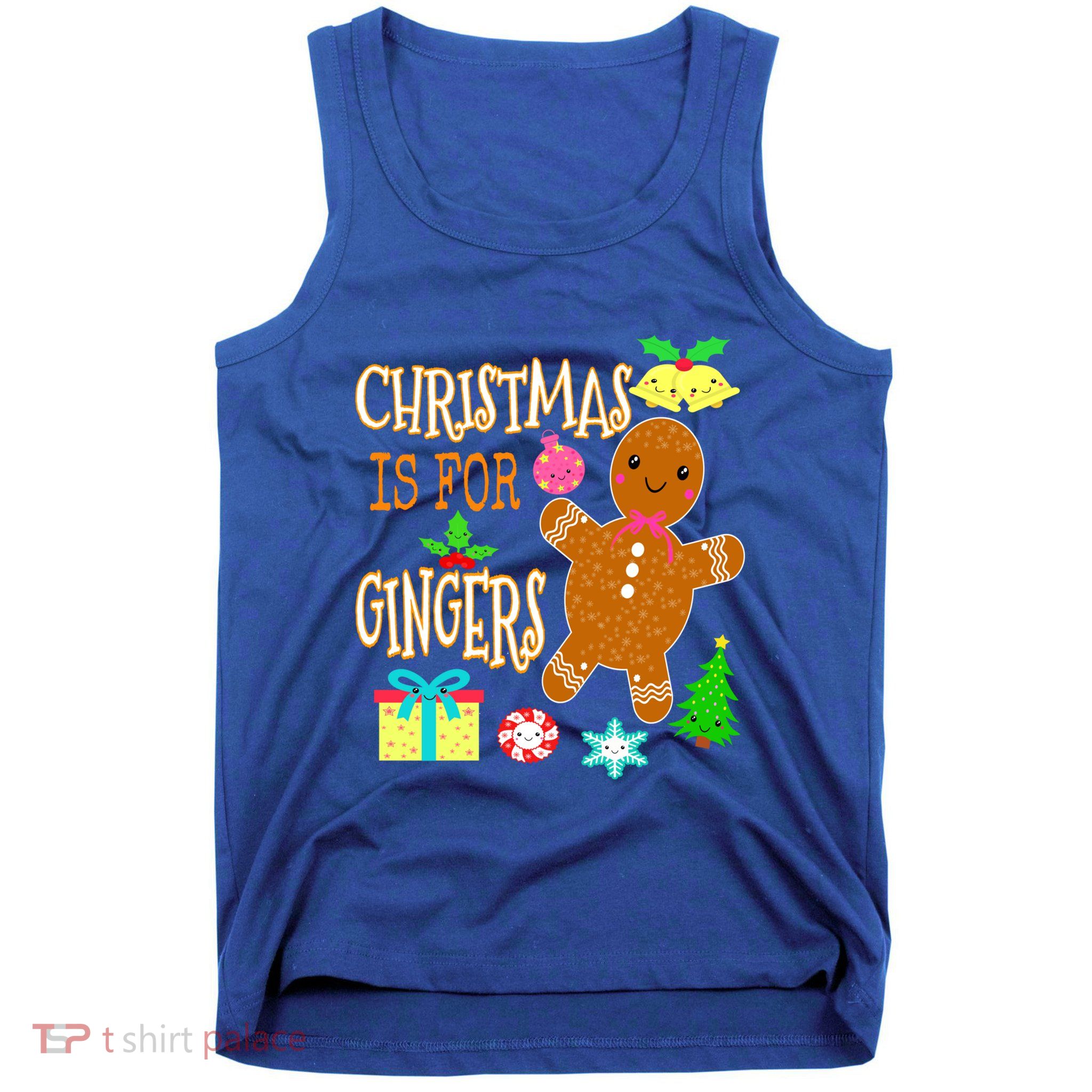 Christmas Is For Gingers Funny Redhead Gift Ginger Pride Gift Tank Top