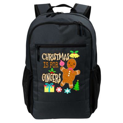 Christmas Is For Gingers Funny Redhead Gift Ginger Pride Gift Daily Commute Backpack