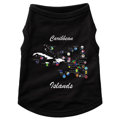 Caribbean Islands Flags And Map Caribbean Sea Vacations Doggie Tank