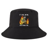 Cat ItS Fine IM Fine Everything Is Fine Cool Comfort Performance Bucket Hat