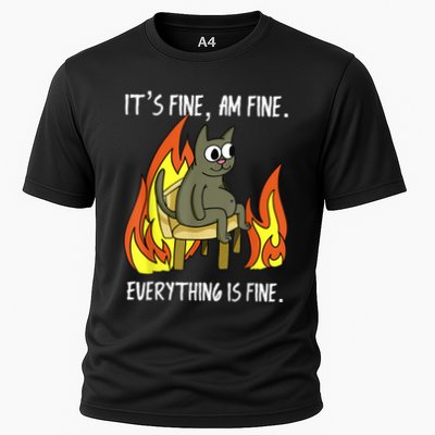 Cat ItS Fine IM Fine Everything Is Fine Performance Shirt