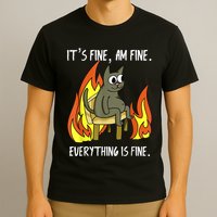 Cat ItS Fine IM Fine Everything Is Fine T-Shirt