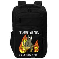 Cat ItS Fine IM Fine Everything Is Fine Impact Tech Backpack