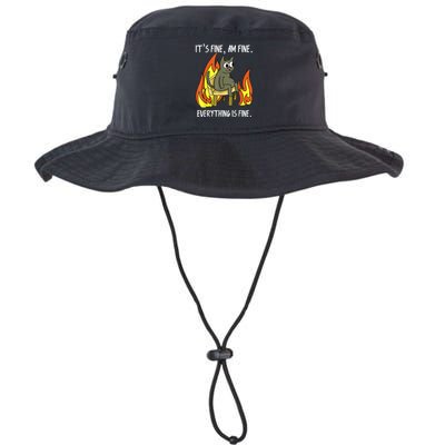 Cat ItS Fine IM Fine Everything Is Fine Bucket Hat