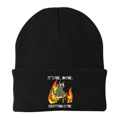 Cat ItS Fine IM Fine Everything Is Fine Beanie