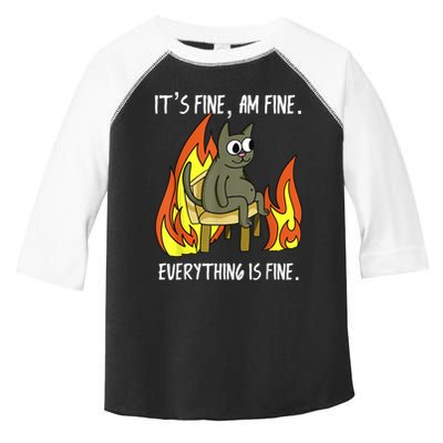 Cat ItS Fine IM Fine Everything Is Fine Toddler Fine Jersey T-Shirt