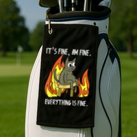Cat ItS Fine IM Fine Everything Is Fine Golf Towel