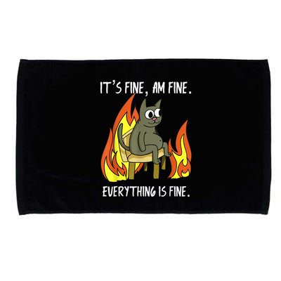Cat ItS Fine IM Fine Everything Is Fine Microfiber Hand Towel