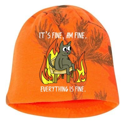 Cat ItS Fine IM Fine Everything Is Fine Kati - Camo Knit Beanie