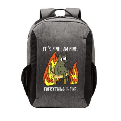 Cat ItS Fine IM Fine Everything Is Fine Vector Backpack