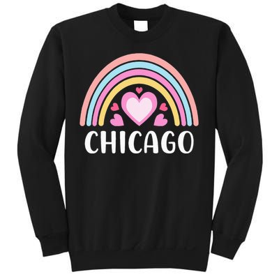 Chicago Illinois for  Rainbow Hearts Sweatshirt