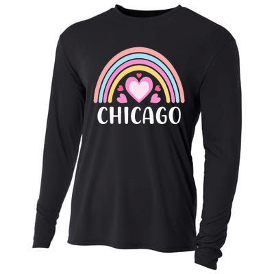 Chicago Illinois for  Rainbow Hearts Cooling Performance Long Sleeve Crew