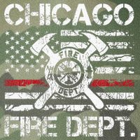 Chicago Illinois Fire Department Thin Red Line Fireman Legacy Tie Dye Trucker Hat