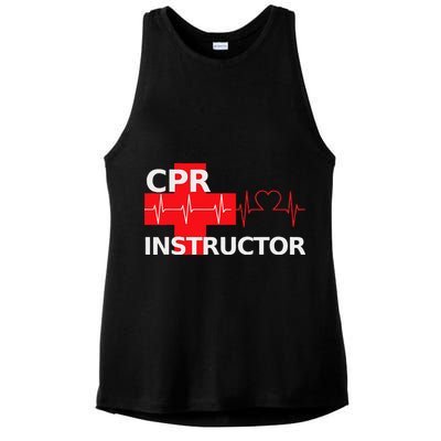 Cpr Instructor First Aid Ladies PosiCharge Tri-Blend Wicking Tank