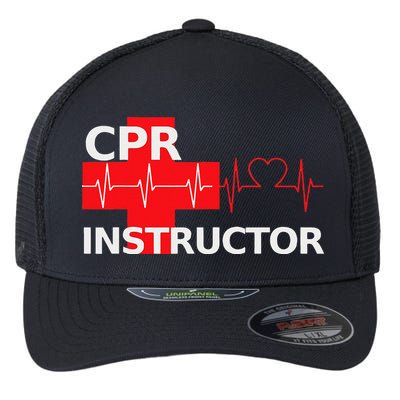 Cpr Instructor First Aid Flexfit Unipanel Trucker Cap