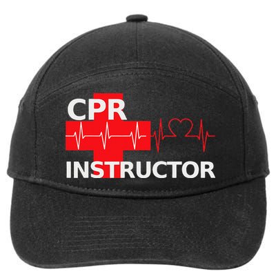 Cpr Instructor First Aid 7-Panel Snapback Hat