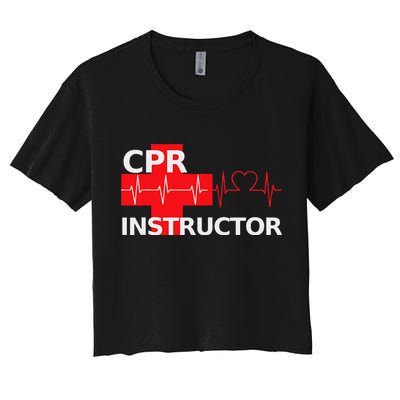Cpr Instructor First Aid Women's Crop Top Tee