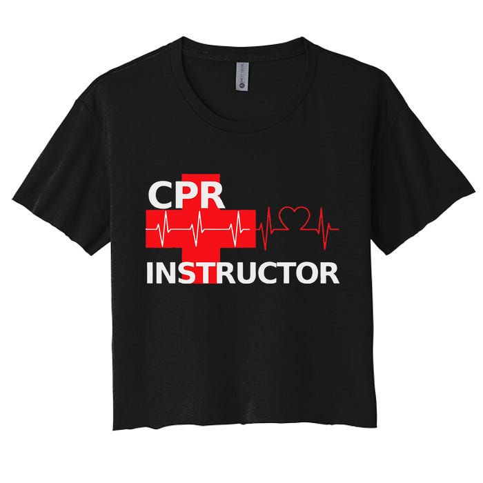 Cpr Instructor First Aid Women's Crop Top Tee